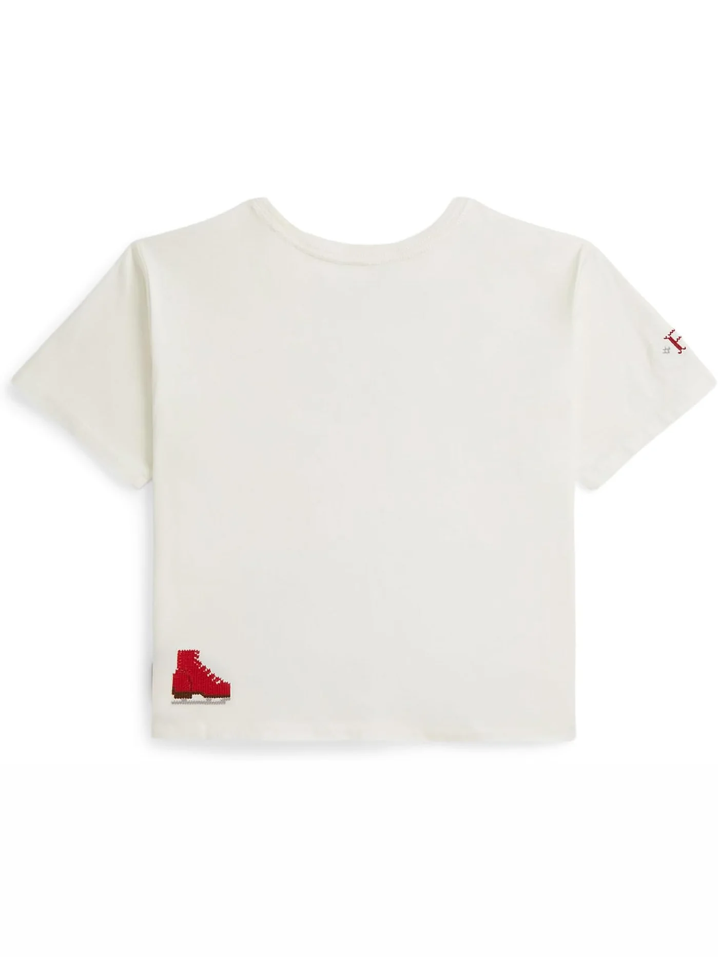 Футболка свободного кроя из хлопкового джерси с логотипом Polo Ralph Lauren Kids — изображение 2 из 2, голубой