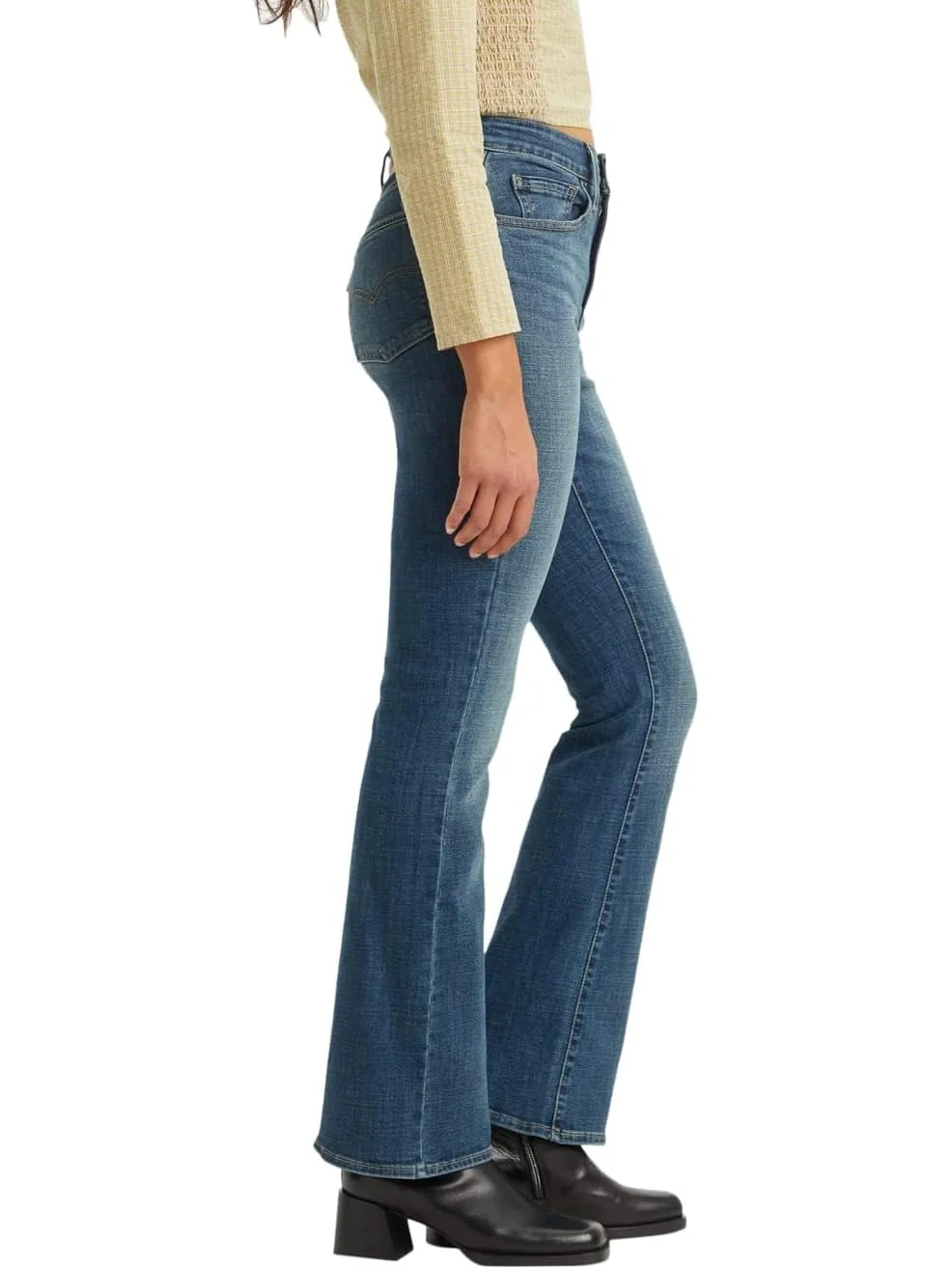 Женские джинсы Levi's 725 High-Rise Bootcut — изображение 3 из 5, синий