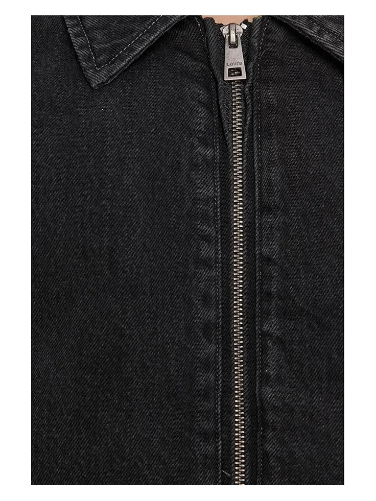Женская куртка-бомбер Levi's Laydown Collar — изображение 5 из 6, черный
