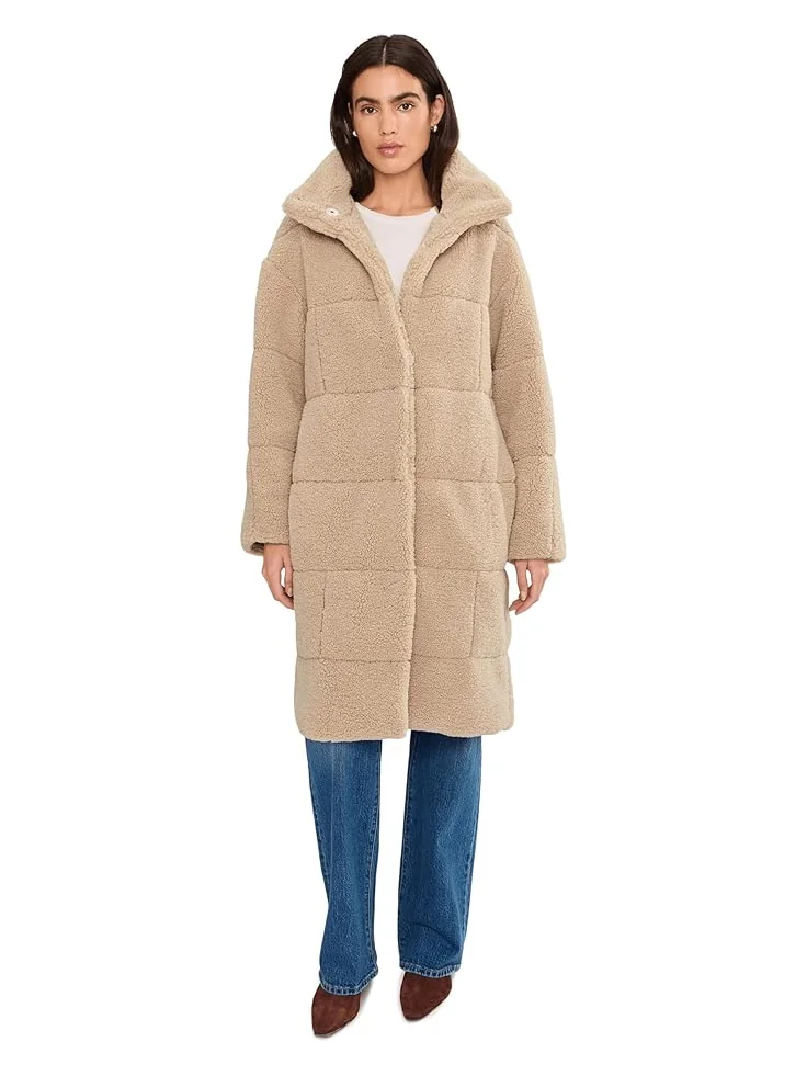 Женская удлиненная стеганая куртка-толстовка Levi's Long Length Quilted Teddy