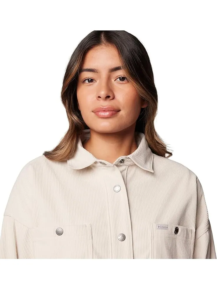 Рубашка Columbia Blue Point Creek Corduroy Shirt Jacket — изображение 3 из 4, серый