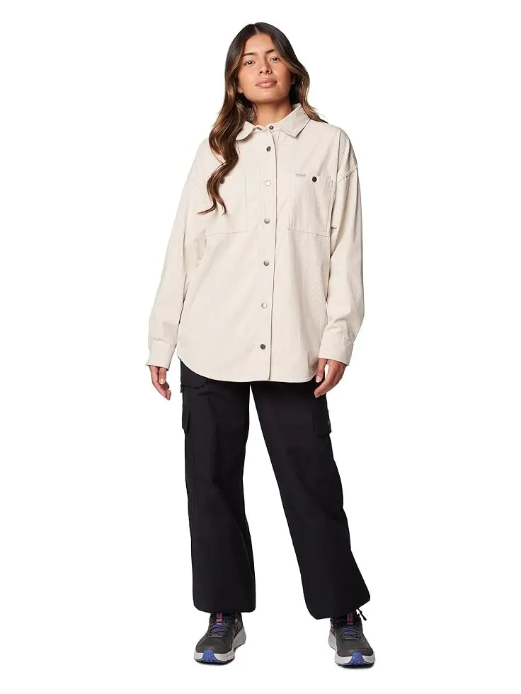 Рубашка Columbia Blue Point Creek Corduroy Shirt Jacket — изображение 4 из 4, серый