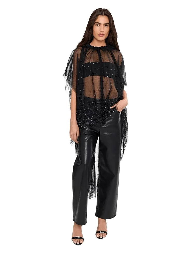 Женская блуза AllSaints Sez Emb Tulle Cape