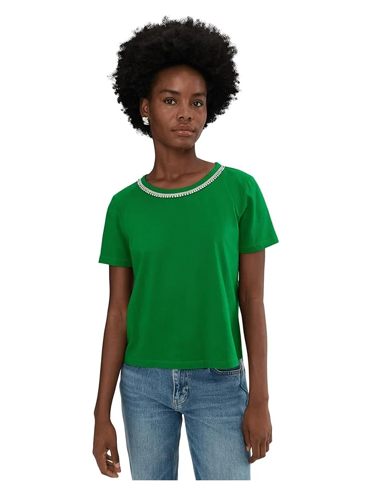 Женская блуза Lilly Pulitzer Clairmont Rhinestone Knit — зеленый
