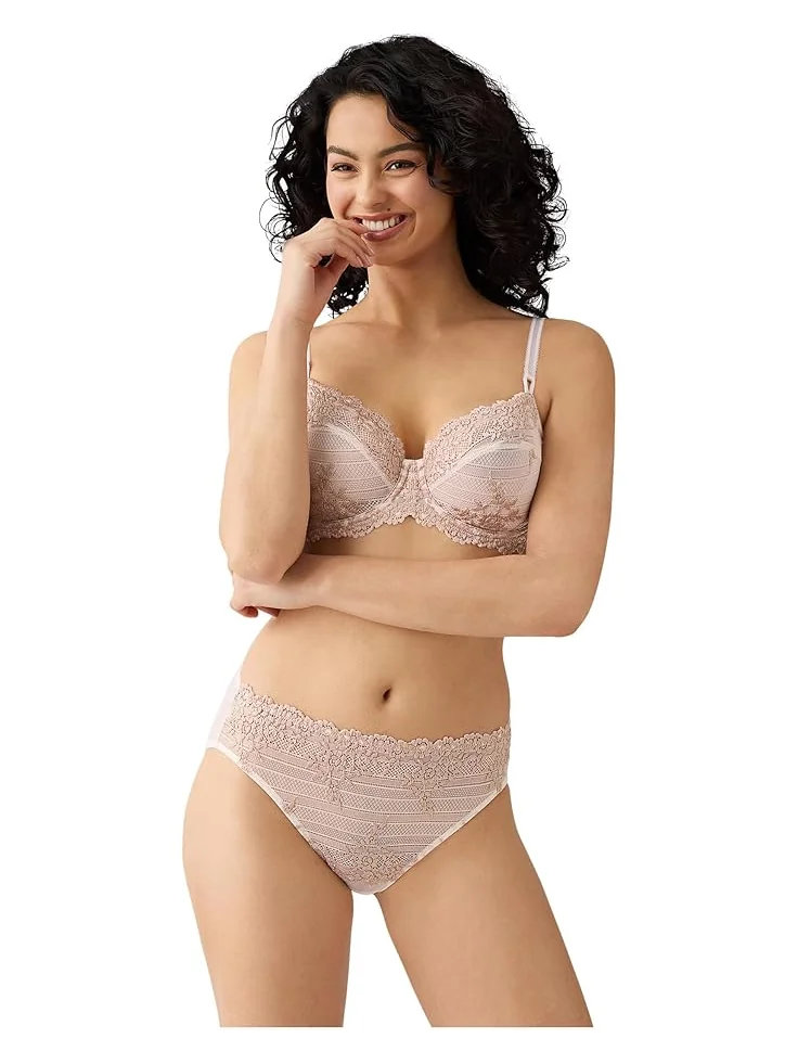 Женское кружевное бюстгальтер с косточками Wacoal Embrace Lace 65191 — изображение 4 из 4, розовый