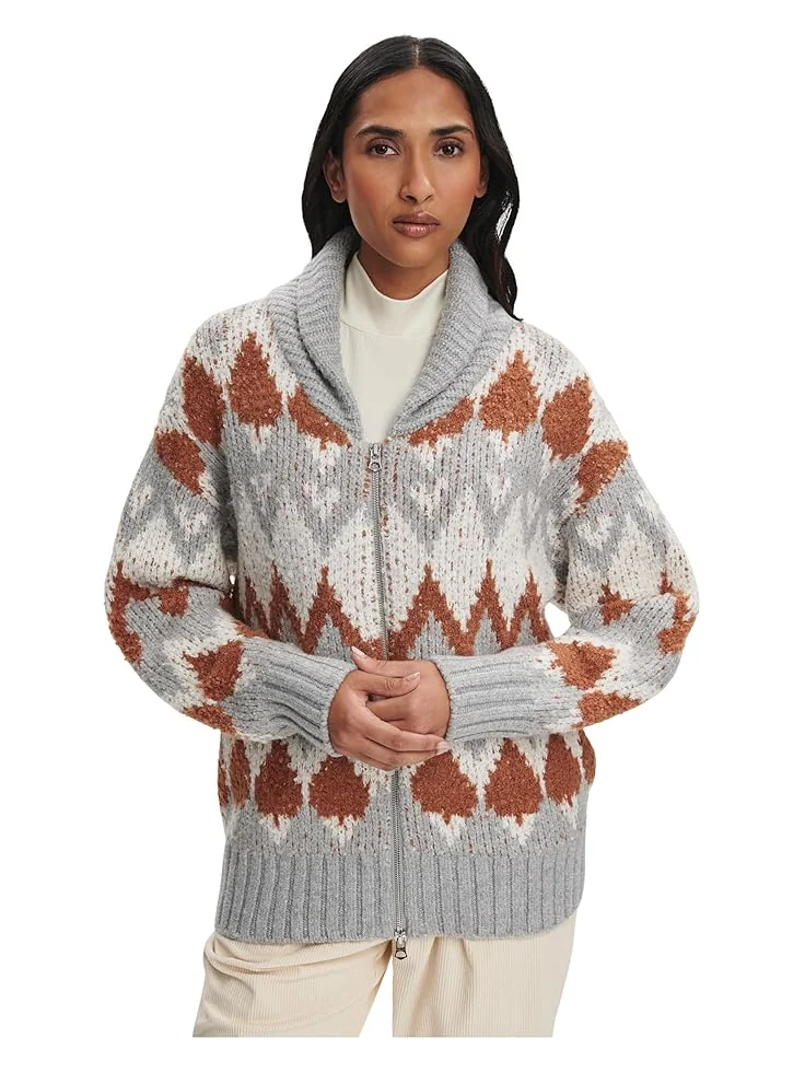 Женский джемпер Varley Brockley Jacquard Knit — серый