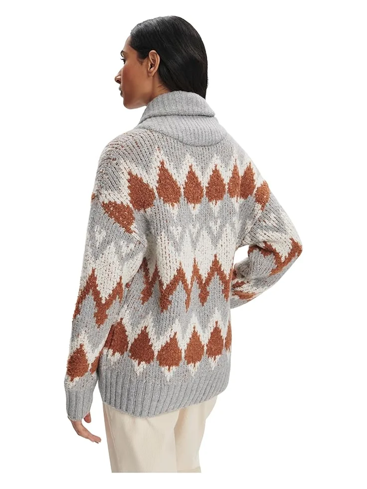 Женский джемпер Varley Brockley Jacquard Knit — изображение 2 из 4, серый