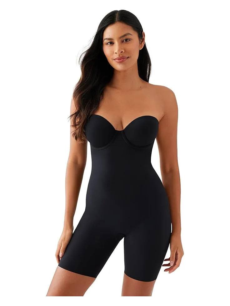 Женское бесшовное корректирующее белье Wacoal Red Carpet Strapless All In One Thigh Shaper