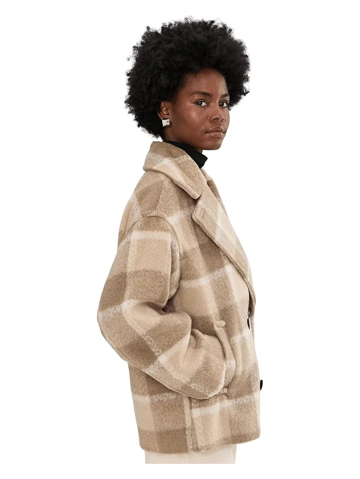 Женское пальто Levi's Wool Blend — изображение 3 из 5, коричневый