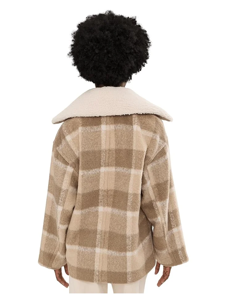 Женское пальто Levi's Wool Blend — изображение 4 из 5, коричневый