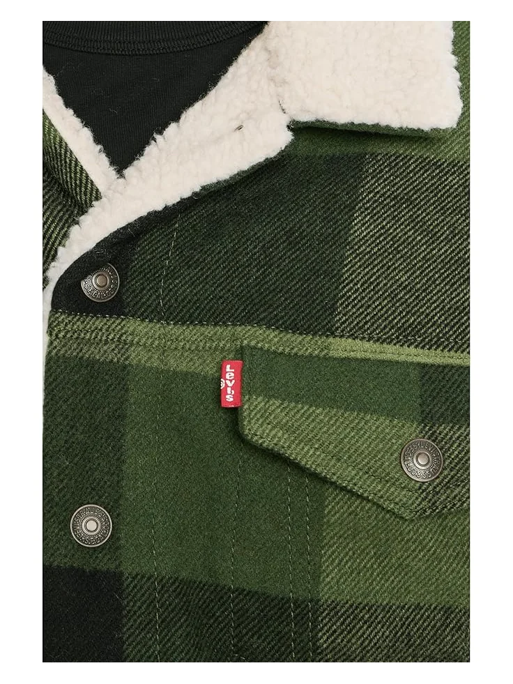 Мужское пальто Levi's Relaxed Fit Plaid Trucker Levi's Mens, Laredo Plaid Duffel Bag — изображение 5 из 5, шотландский узор
