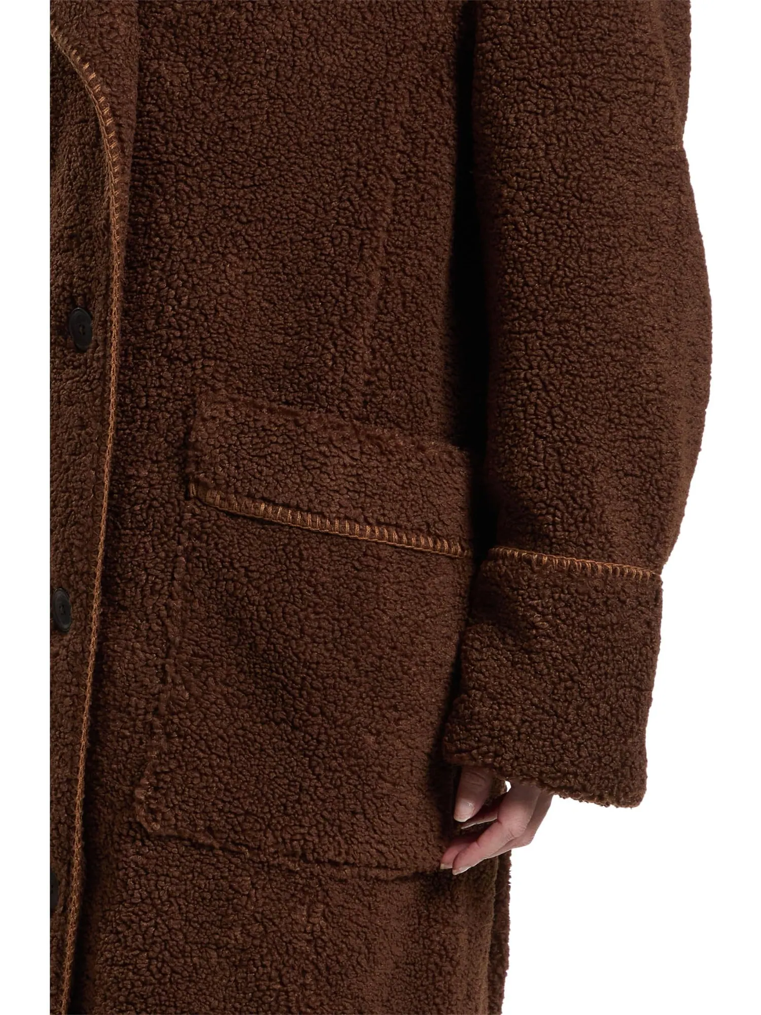 Женское пальто Sema Uggfluff UGG — изображение 4 из 4, коричневый