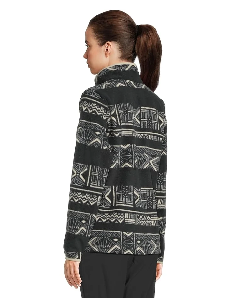 Женское пальто Columbia Benton Springs Printed 1/2 Snap — изображение 3 из 5, черный