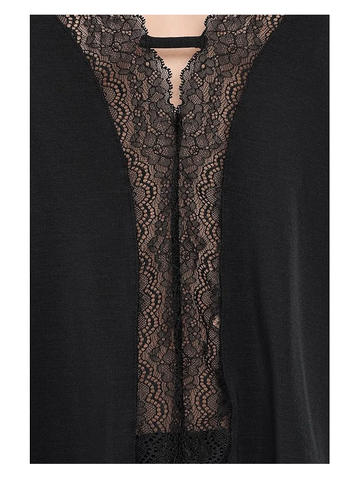 Женский пижамный комплект Eberjey Lara Cami/Pants — изображение 5 из 5, черный