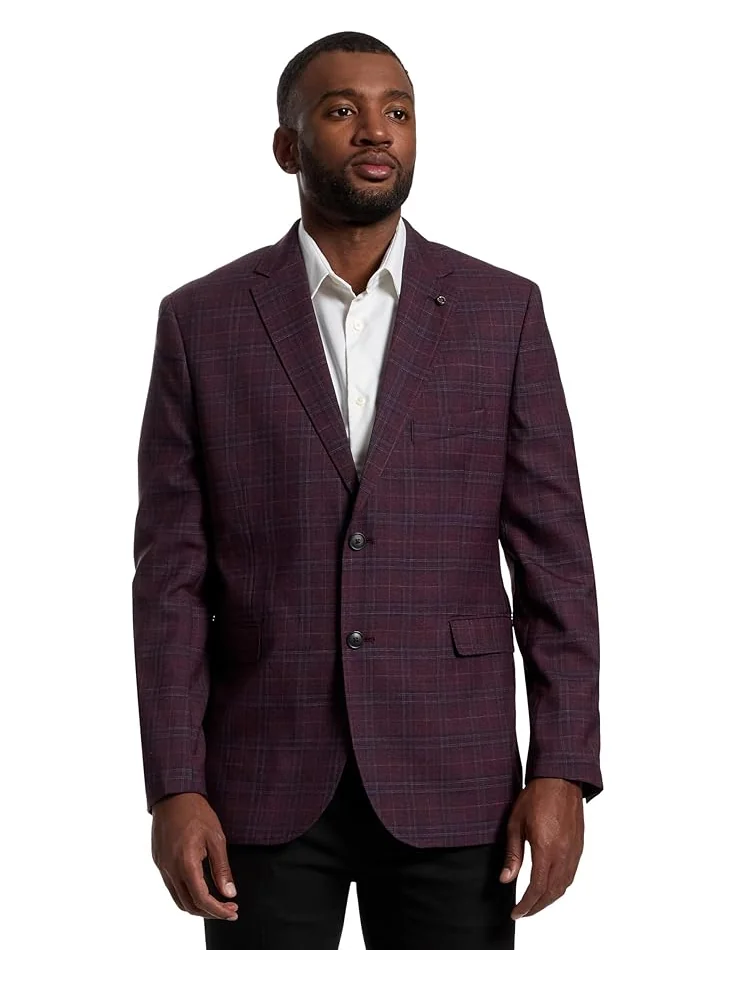 Мужской пиджак Johnston & Murphy Windowpane Plaid