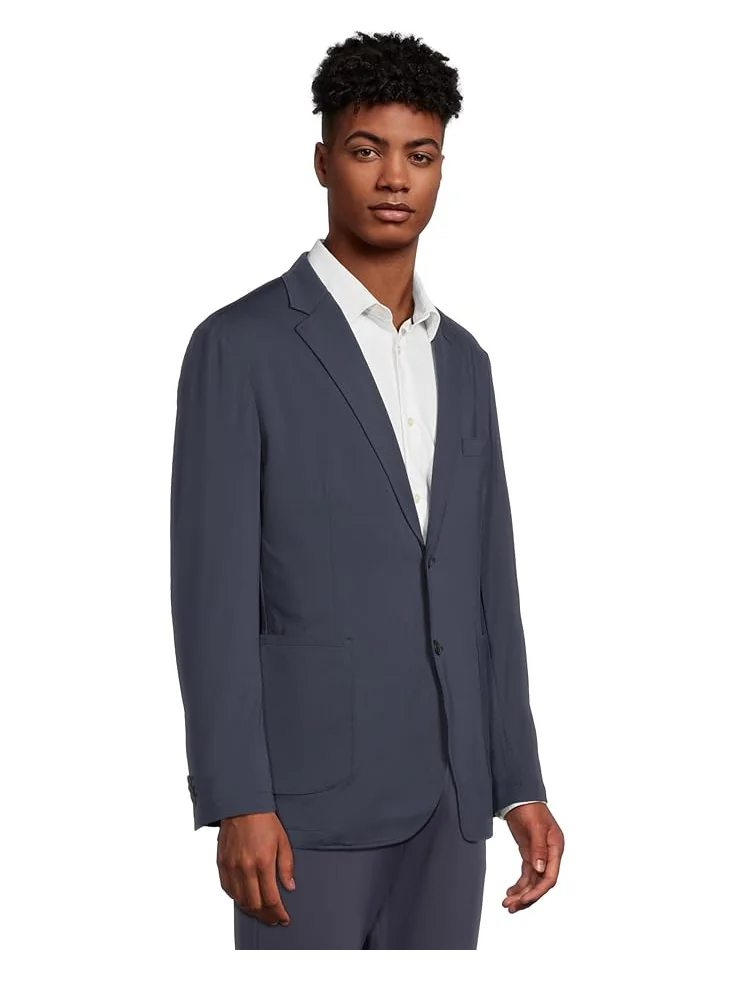Мужской пиджак Johnston & Murphy XC Flex Solid Knit — изображение 2 из 5, темно-синий