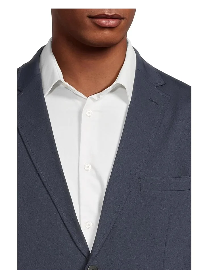Мужской пиджак Johnston & Murphy XC Flex Solid Knit — изображение 4 из 5, темно-синий