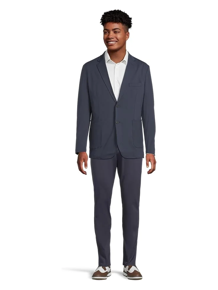 Мужской пиджак Johnston & Murphy XC Flex Solid Knit — изображение 5 из 5, темно-синий