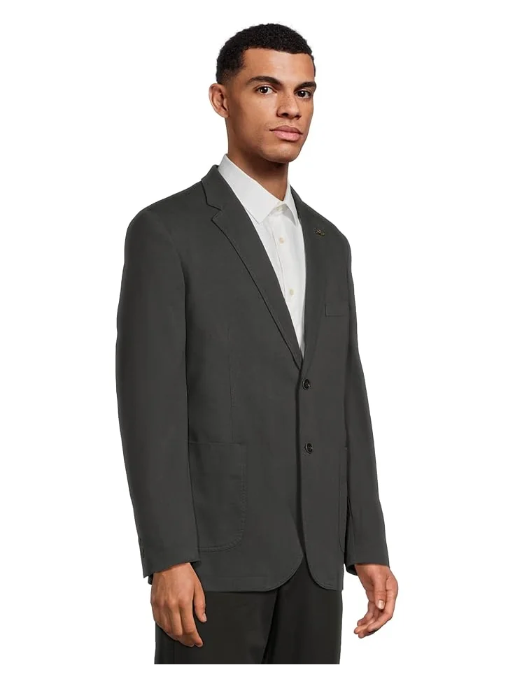 Мужской пиджак Johnston & Murphy Washed Cotton — изображение 2 из 5, черный