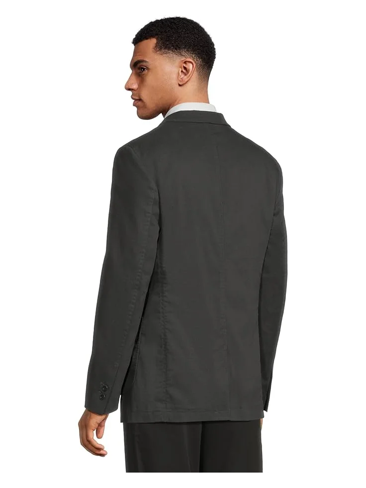 Мужской пиджак Johnston & Murphy Washed Cotton — изображение 3 из 5, черный