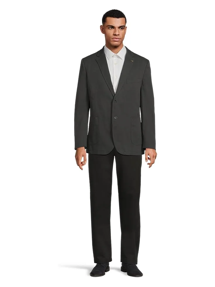 Мужской пиджак Johnston & Murphy Washed Cotton — изображение 5 из 5, черный