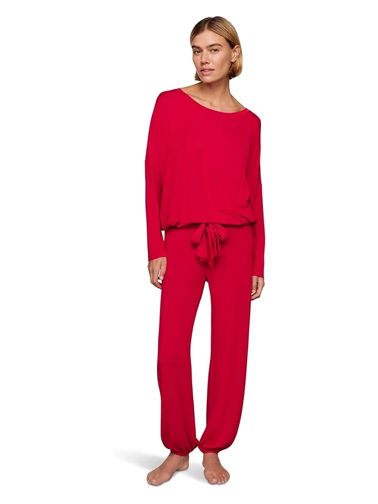 Женский комплект пижамы Eberjey Gisele Slouchy — изображение 1 из 2, красный