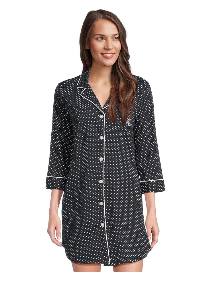 Женская пижама Lauren Ralph Lauren Essentials Bingham Knits — синий