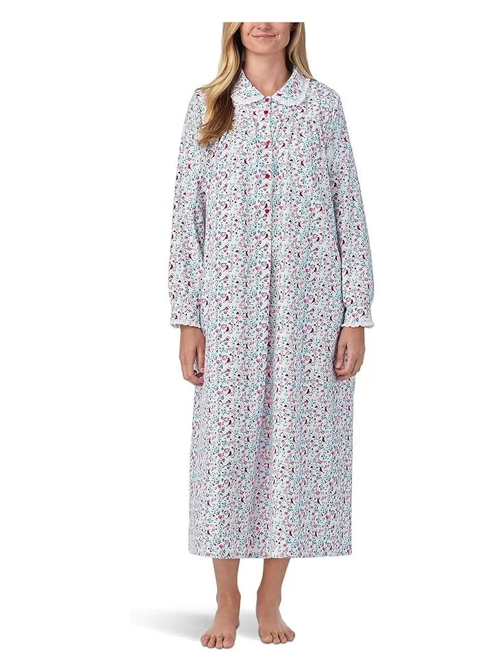 Женская пижама Lanz of Salzburg Classic 50" Peterpan Gown, Holiday Cardinal — изображение 1 из 3, красный