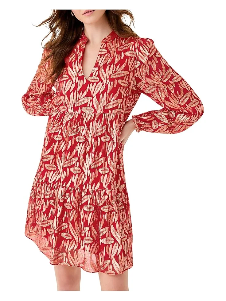 Женское платье Lilly Pulitzer Cornellia Silk — изображение 2 из 4, красный