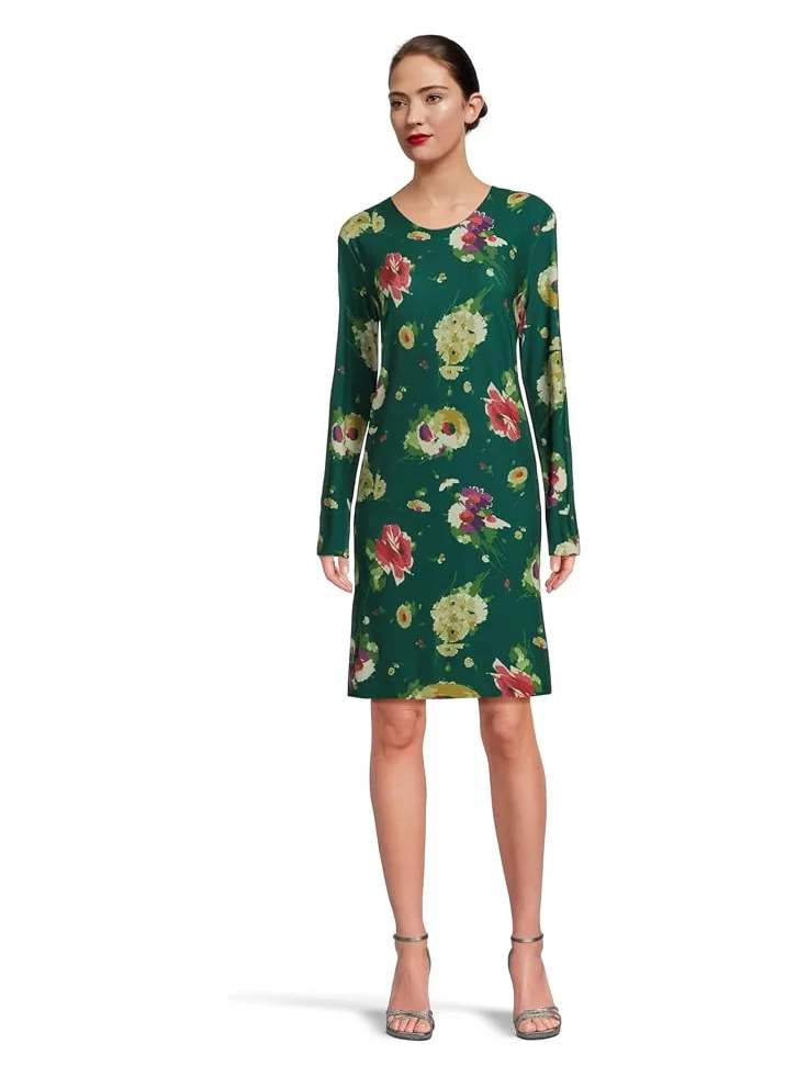 Женское платье Norma Kamali Long Sleeve Crew Dress To Knee