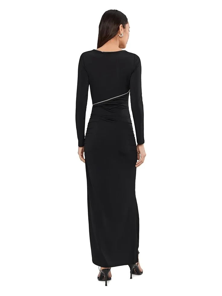 Женское платье AllSaints Elsie Zipper — изображение 4 из 5, черный