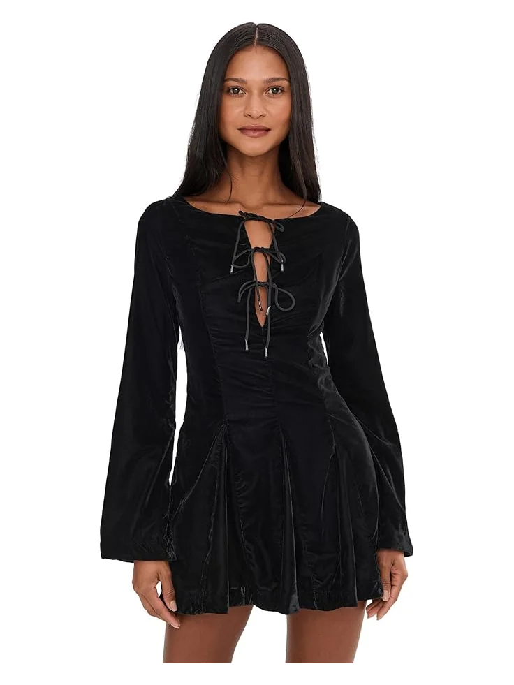 Женское мини-платье Free People Linney Velvet
