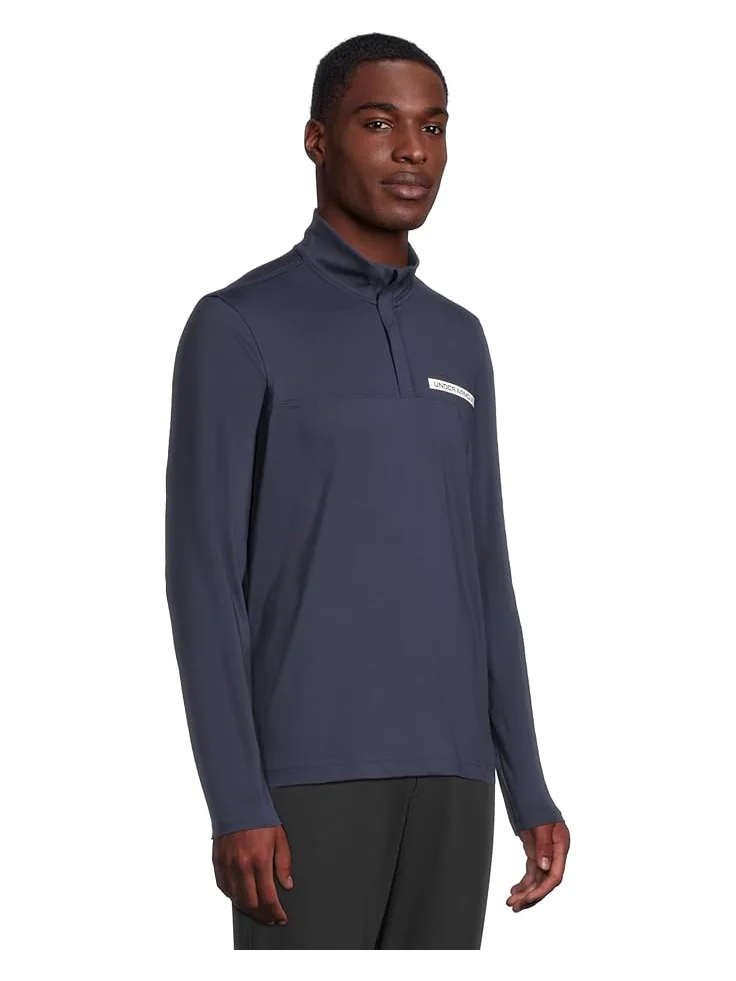 Мужская толстовка Under Armour Golf Tee 2 Green 1/4 Zip — изображение 2 из 5, темно-синий/белый