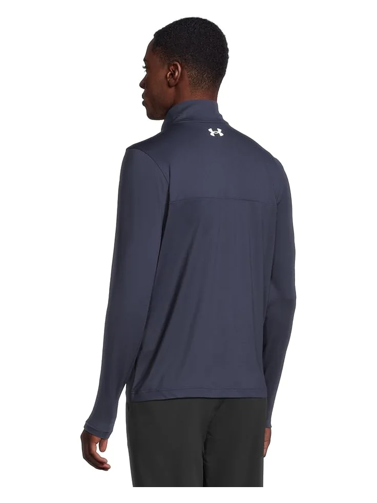 Мужская толстовка Under Armour Golf Tee 2 Green 1/4 Zip — изображение 3 из 5, темно-синий/белый