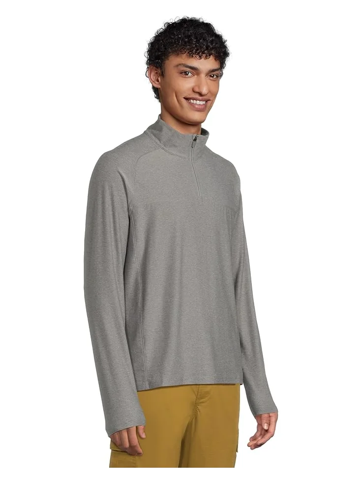 Мужская толстовка Prana Altitude Tracker Lt 1/4 Zip — изображение 2 из 5, серый