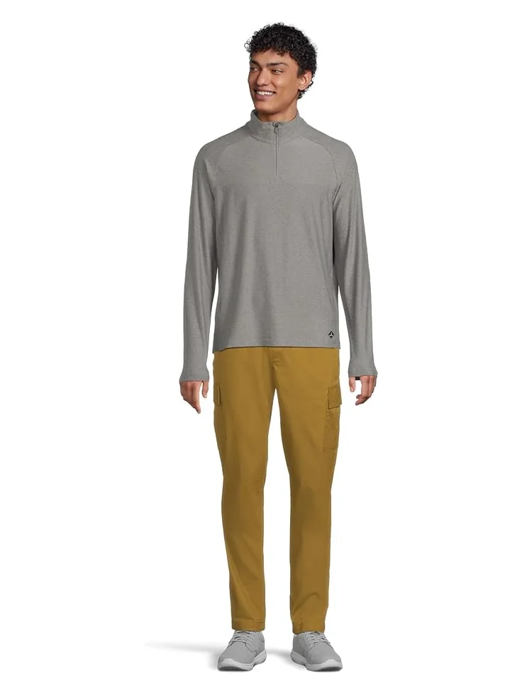 Мужская толстовка Prana Altitude Tracker Lt 1/4 Zip — изображение 5 из 5, серый
