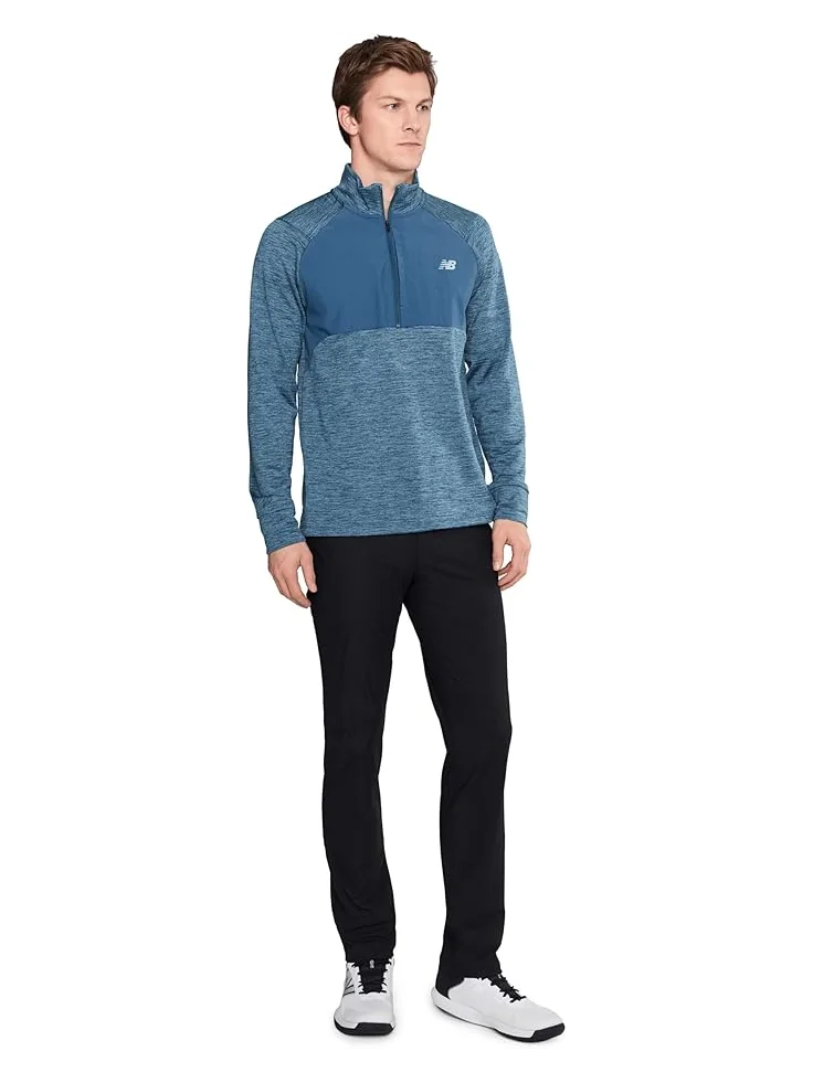Мужская толстовка New Balance Athletics Heat Grid 1/2 Zip — изображение 2 из 5, темный синий