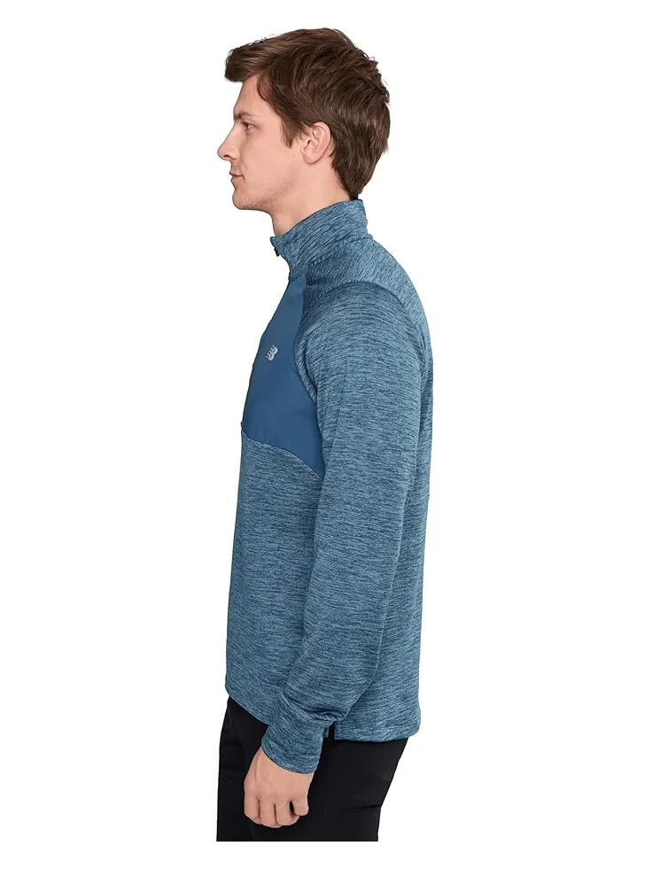 Мужская толстовка New Balance Athletics Heat Grid 1/2 Zip — изображение 3 из 5, темный синий