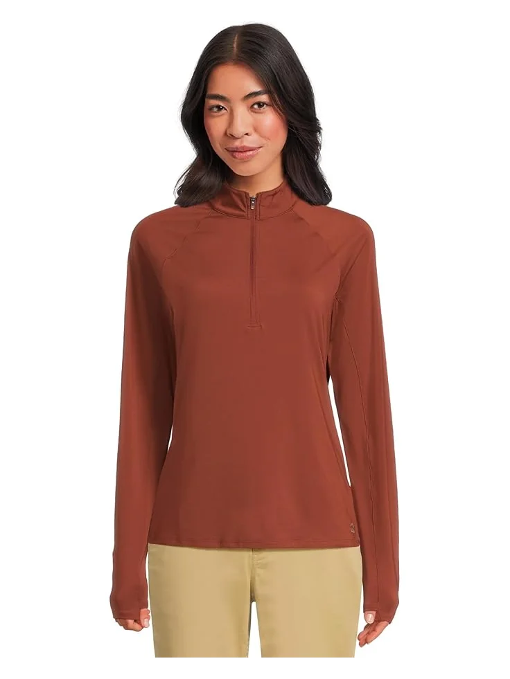 Женская толстовка L.L.Bean Access Trail Quarter Zip — изображение 1 из 5, красный