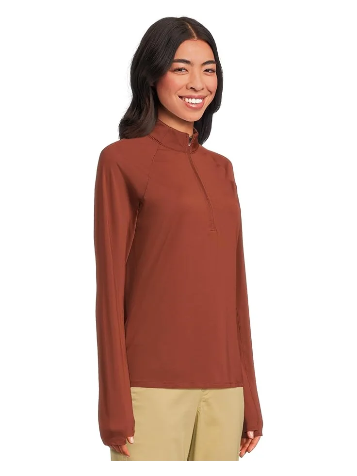 Женская толстовка L.L.Bean Access Trail Quarter Zip — изображение 2 из 5, красный