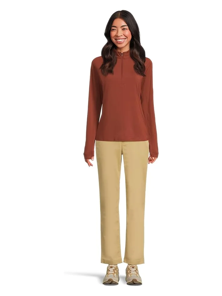 Женская толстовка L.L.Bean Access Trail Quarter Zip — изображение 5 из 5, красный