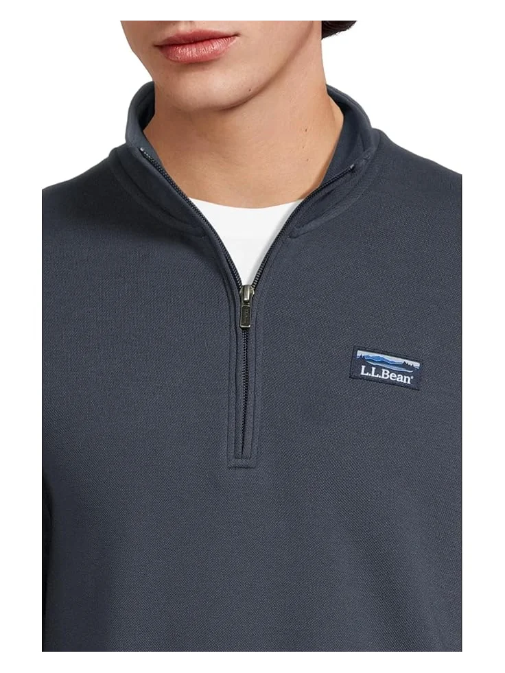 Мужская толстовка L.L.Bean Comfort Stretch Performance Pique 1/4 Zip — изображение 4 из 5, темно-синий