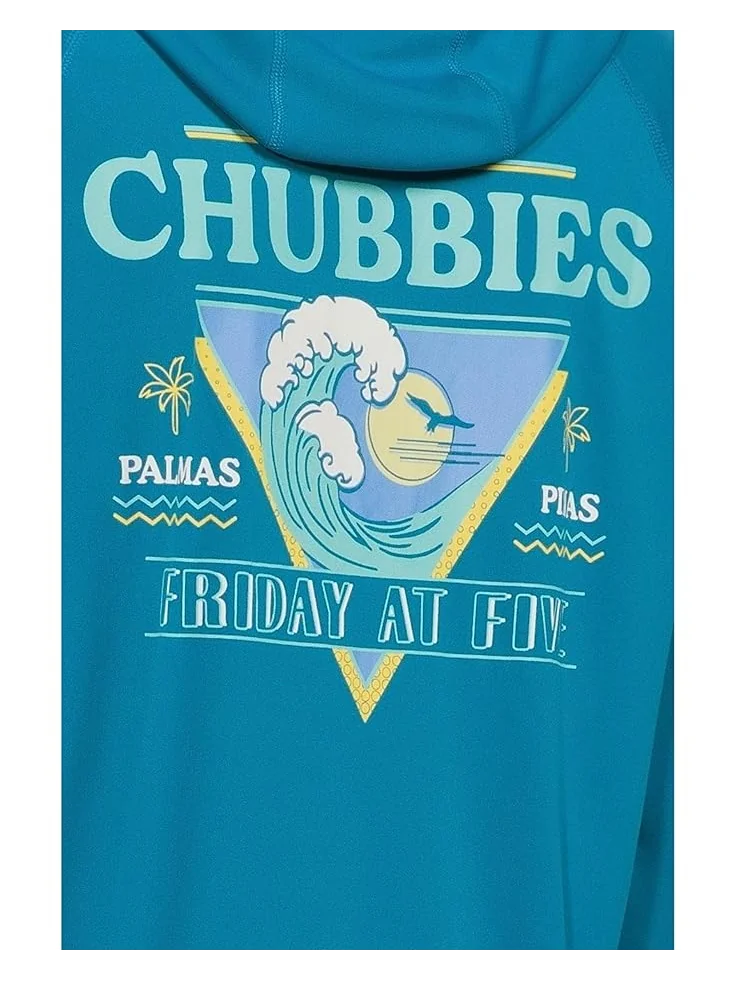 Мужская толстовка с капюшоном Chubbies The Boardwalk Emporer (Sun Hoodie) — изображение 4 из 5, синий