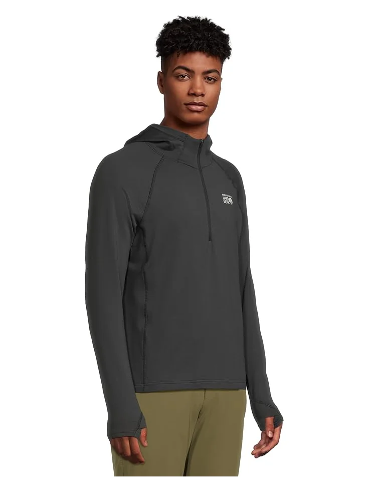 Мужской худи Mountain Hardwear Crater Lake Heavyweight Half Zip — изображение 2 из 5, черный