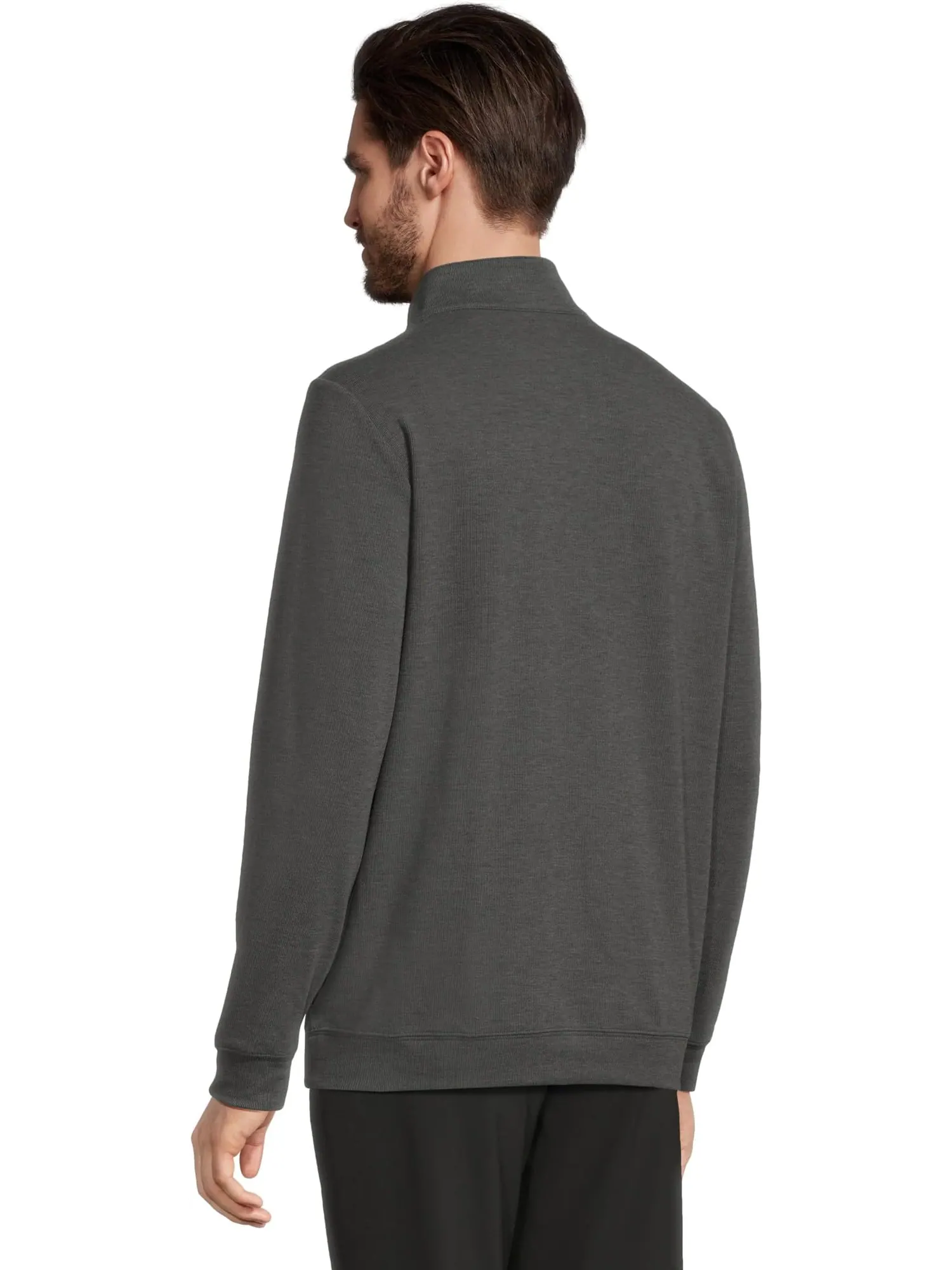 Мужской свитер Cloud с молнией 1/4 TravisMathew — изображение 3 из 5, черный