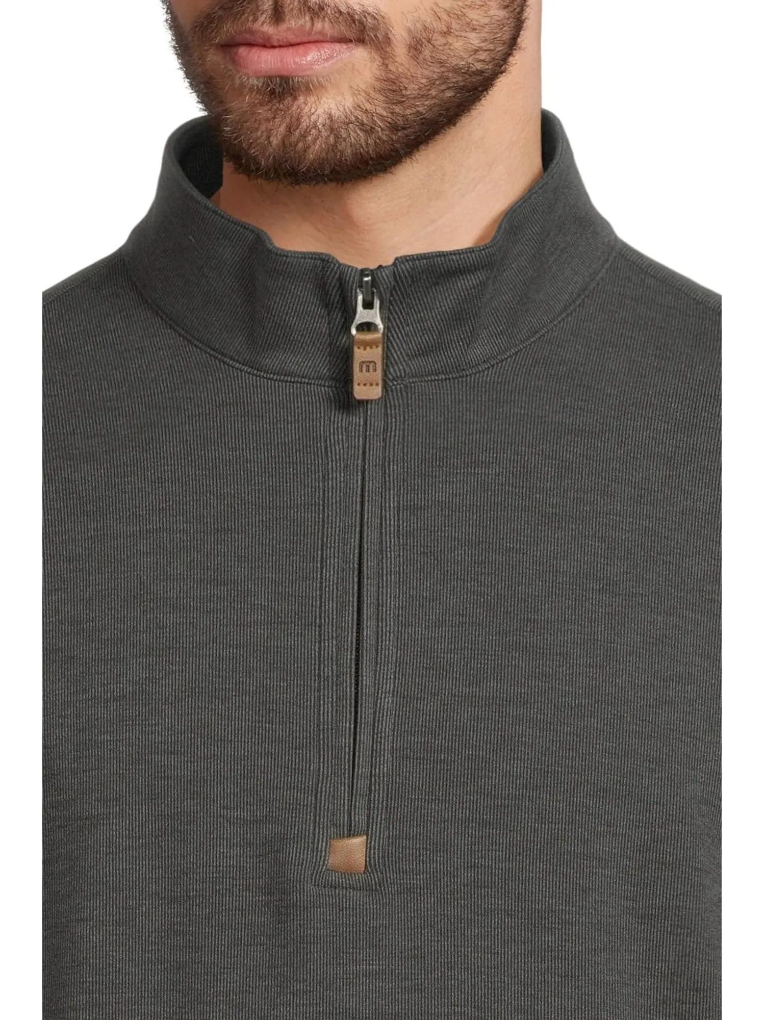 Мужской свитер Cloud с молнией 1/4 TravisMathew — изображение 4 из 5, черный