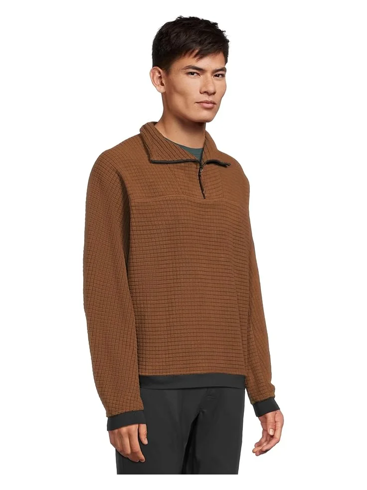 Мужская флисовая толстовка Mountain Hardwear Summit Grid Big Grid Half Zip — изображение 2 из 5, коричневый