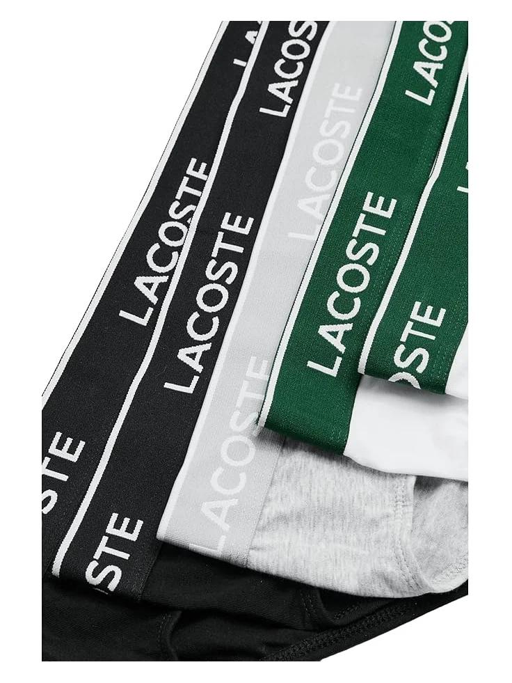 Мужские трусы Lacoste 5 Pack — изображение 3 из 3, черный/белый/серый
