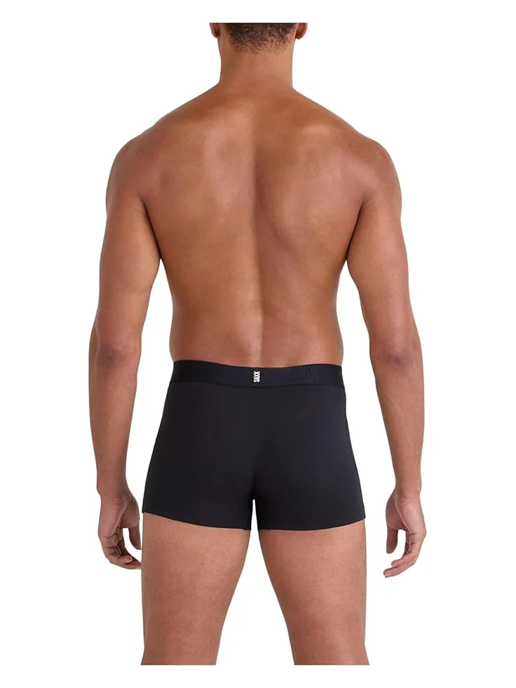 Мужские трусы Saxx Droptemp Cooling Cotton Trunk Fly 2-Pack SAXX UNDERWEAR — изображение 3 из 3, темный/черный