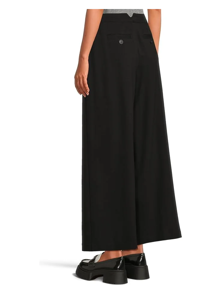 Женские брюки Liverpool Los Angeles High-Rise Wide Leg Pleated — изображение 3 из 5, черный